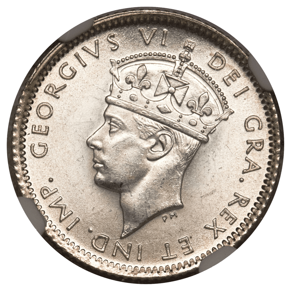 Canadian silver coin obverse