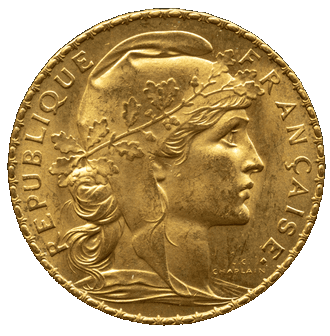 France 20 Francs Rooster